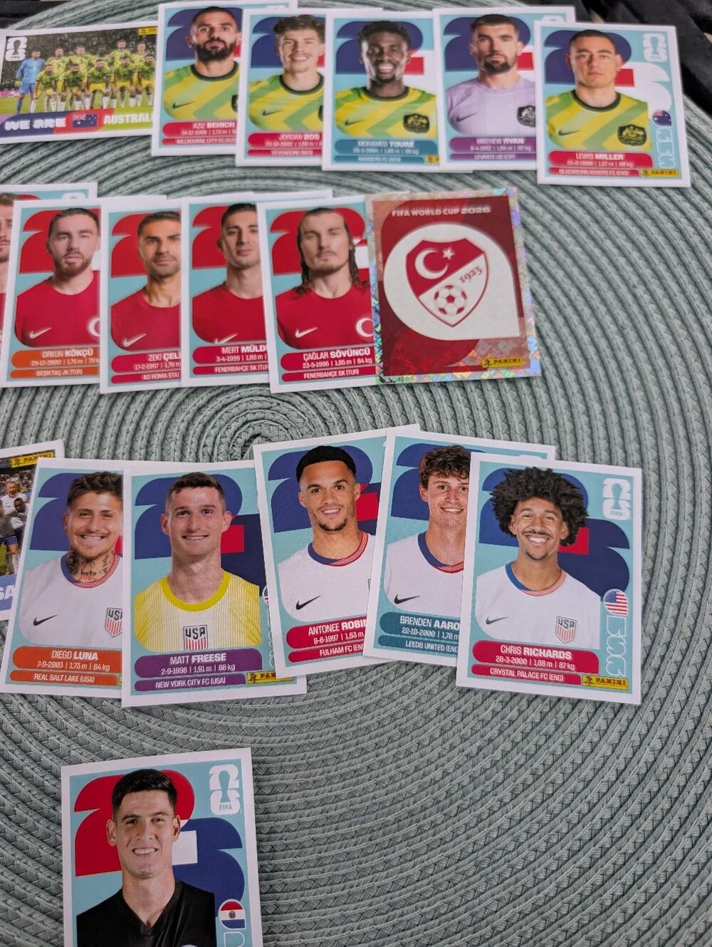Panini FIFA World Cup 2026 Player Sticker Lot -group D, Usa, PAR, Aus, Tur - Picture 3 of 4